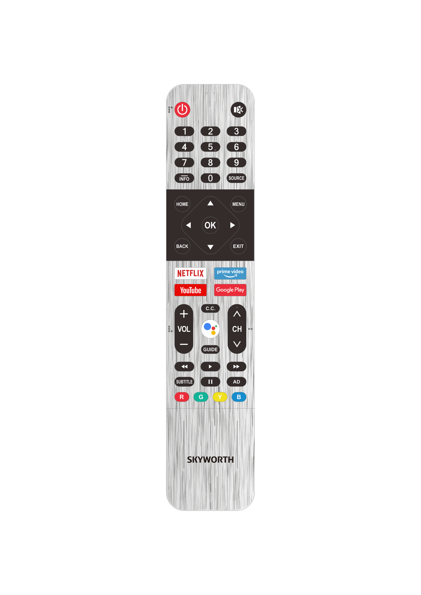 Remote Control HS-8923J (Silver) - TC, UC, UD, Q20, E20 Series TVs